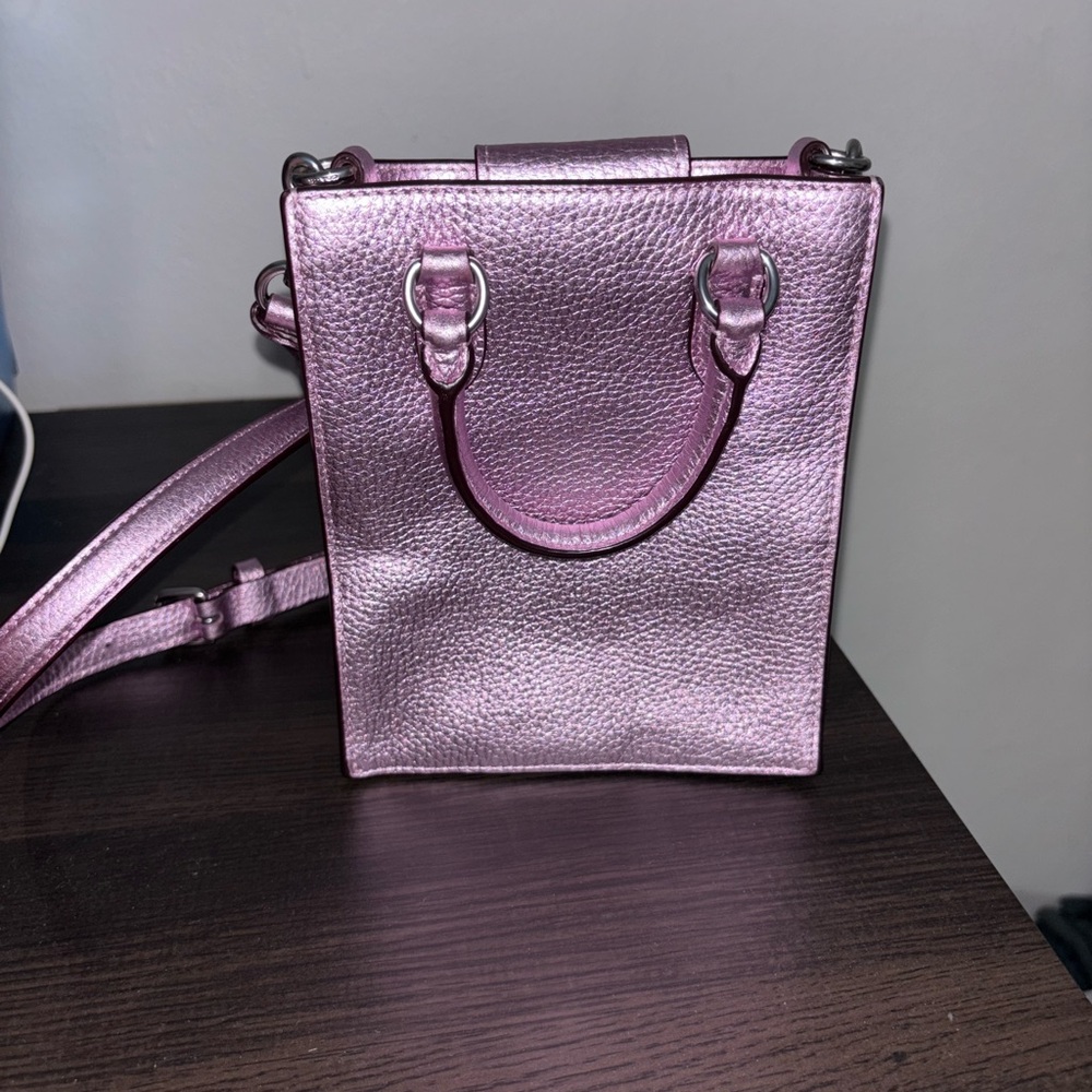 Coach Pink Mini Bag with Structured Design